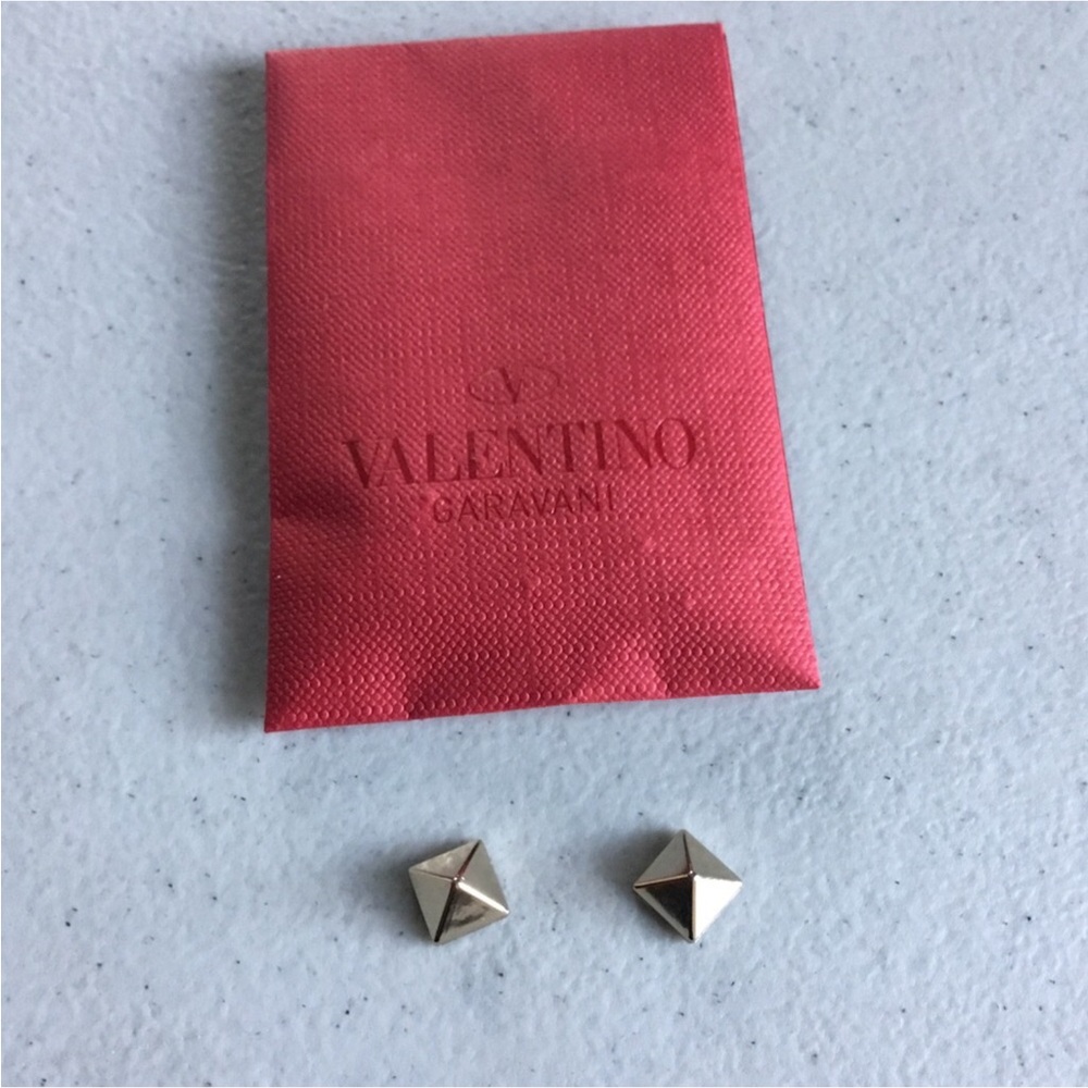 VALENTINO SET OF TWO SILVER STUDS NO OTHER TOOLS IN ORIGINAL ENVELOPE - Picture 3 of 8